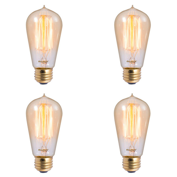 Bulbrite Industries 60 Watt ST18 Incandescent DimmableLight Bulb Warm